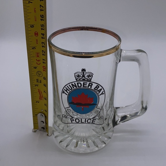 Thunder Bay Police Glass Beer Cold Drink Mug Ontario Canada Law Enforcement - Picture 7 of 9